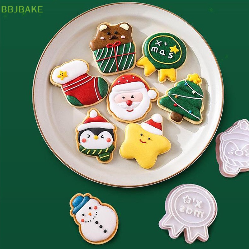 Bộ 8 / 10 / 11 Khuôn Làm Bánh Quy Chủ Đề Giáng Sinh