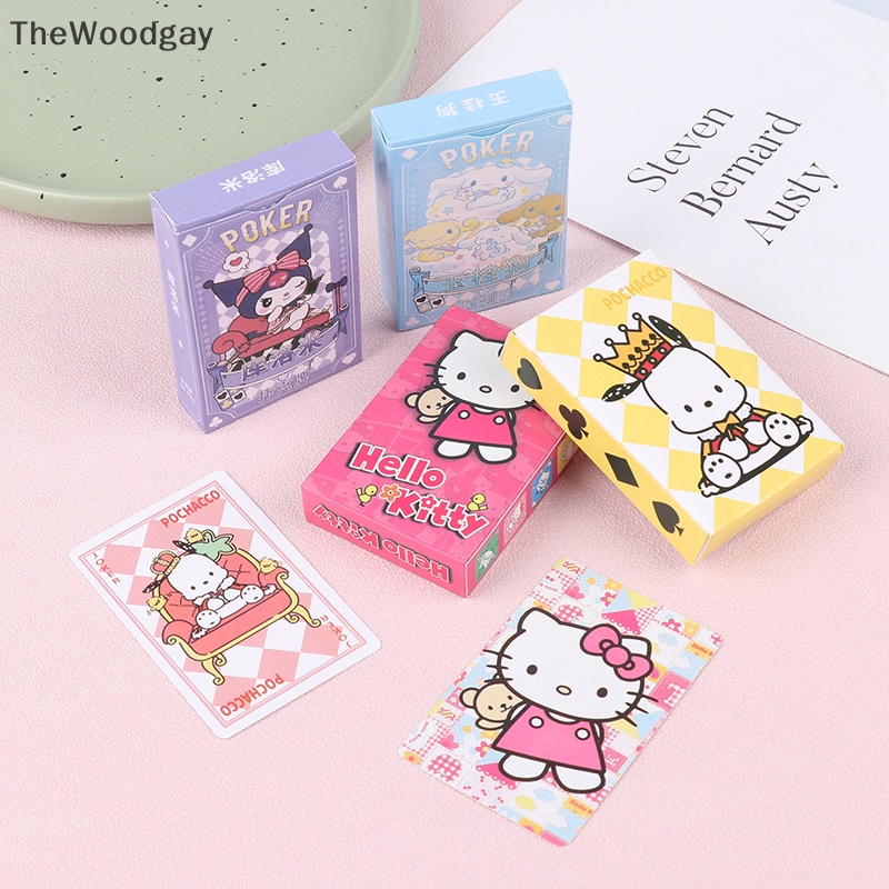 Bộ Thẻ Bài Trò Chơi kirby hello kitty my melody Cinnamoroll kuromi Dễ Thương
