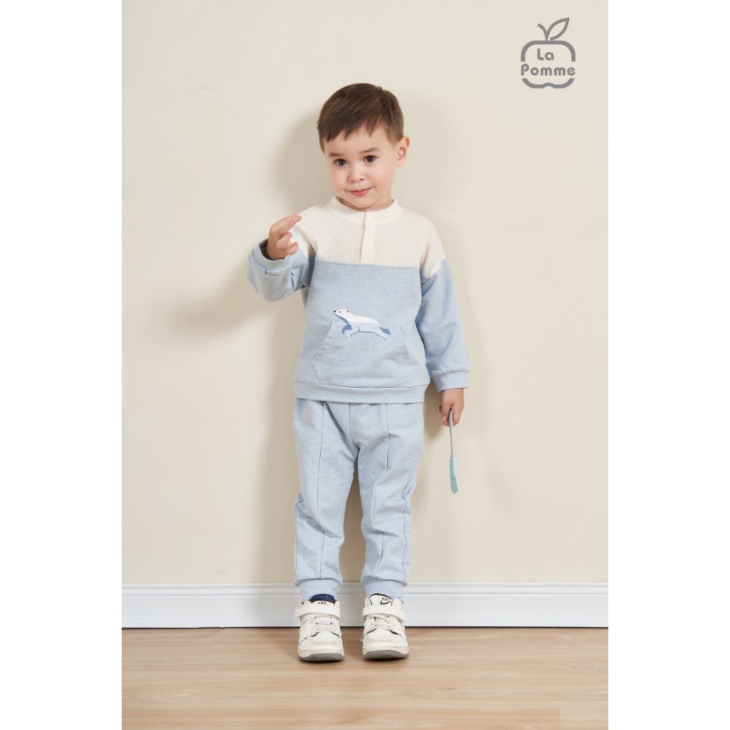 Bộ dài tay La Pomme Swimming Bear