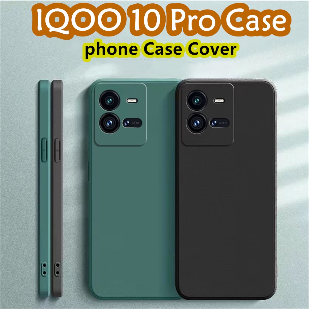 Ốp Điện Thoại Silicon Màu Trơn Đơn Giản Cho iqoo 10 pro