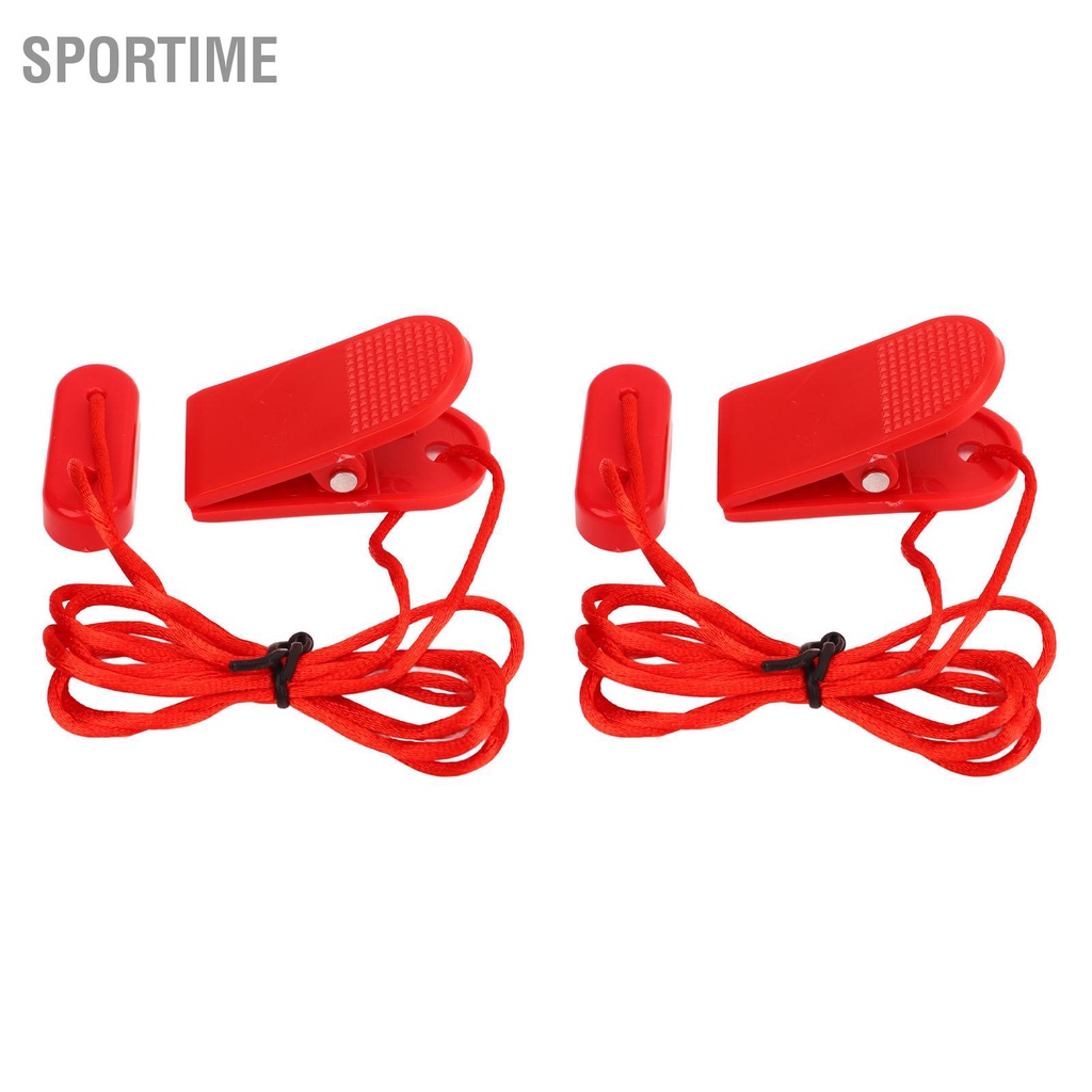 Sportime 2 Chiếc Máy Chạy Bộ Chìa Khóa An Toàn Đa Năng Nam Châm Thay Thế Đỏ