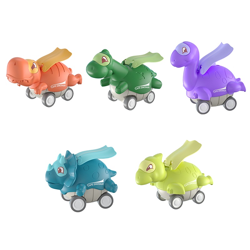 Đồ chơi xe ô tô khủng long cute nhấn cót cho bé, đồ chơi vận động ô tô địa hình chạy cót không dùng pin HB