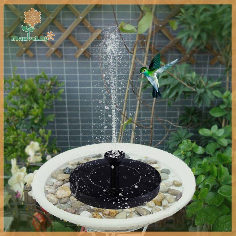 Lily Máy Bơm Nước Năng Lượng Mặt Trời 13cm Cho Đài Phun Nước Sân Vườn Pou