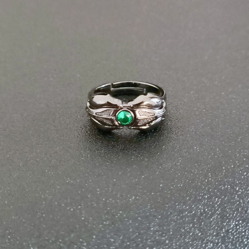 Kamen rider Nhẫn Màu Đen Hình Mặt Trăng Khuyết Độc Đáo Cho Cặp Đôi