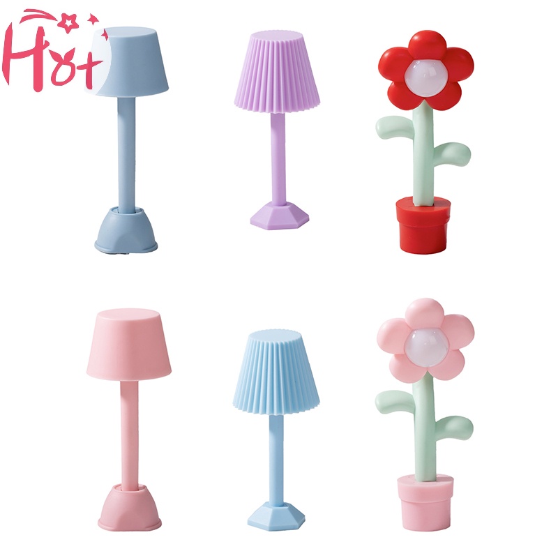 Jr Đèn led Ngủ mini Để Bàn Tỉ Lệ 1: 12 Trang Trí Nhà Búp Bê vn