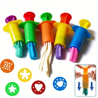 Bộ 5 khuôn đất sét 3d tự làm đồ chơi giáo dục cho bé
