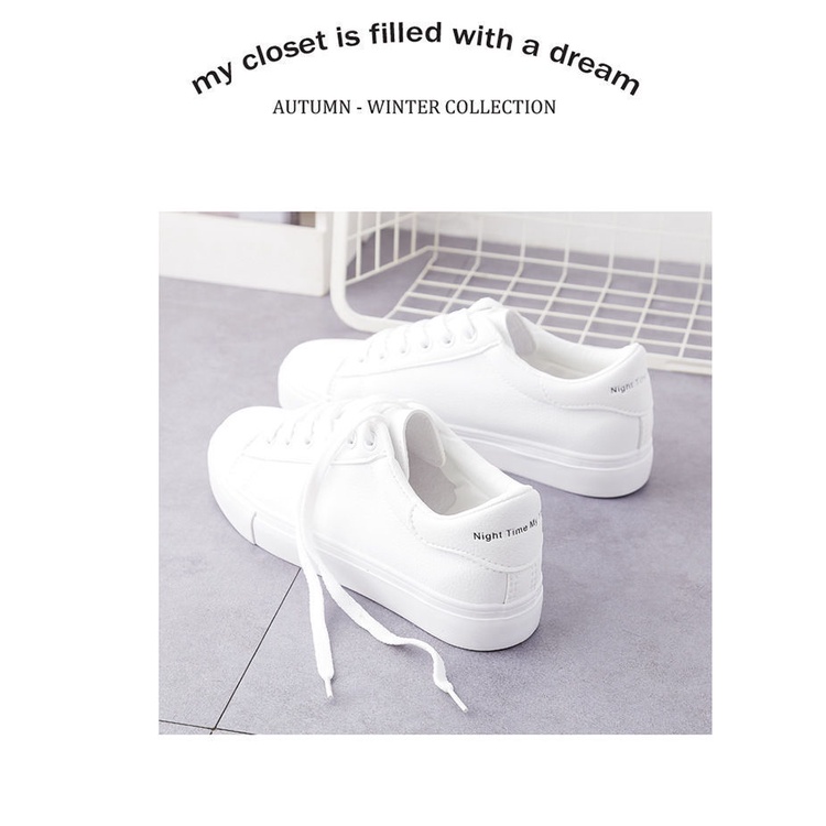 Giày Thể Thao Đế Bằng Phong Cách Năng Động Trẻ Trung Dành Cho Nữ