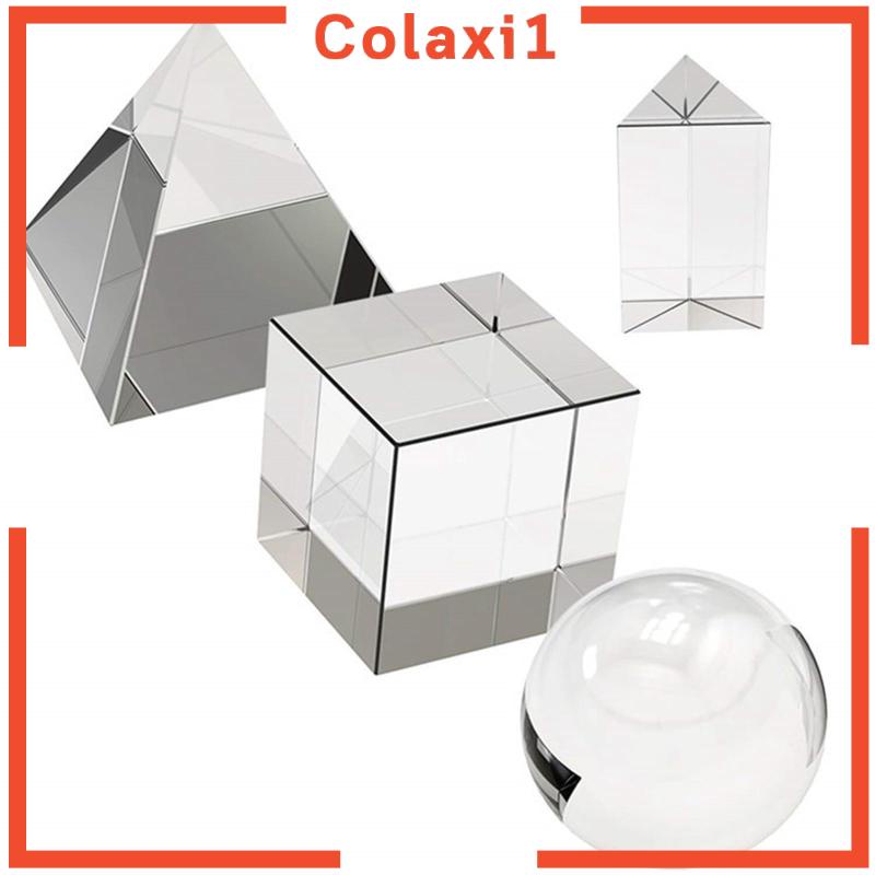 Khối Pha Lê Lập Phương Bằng Thủy Tinh Dùng Trang Trí Bàn Làm Việc