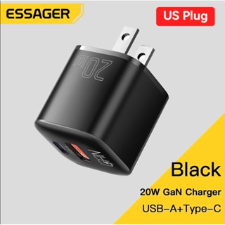 Essager Củ Sạc Nhanh 20w gan usb type c qc 3.0 Cho Điện Thoại