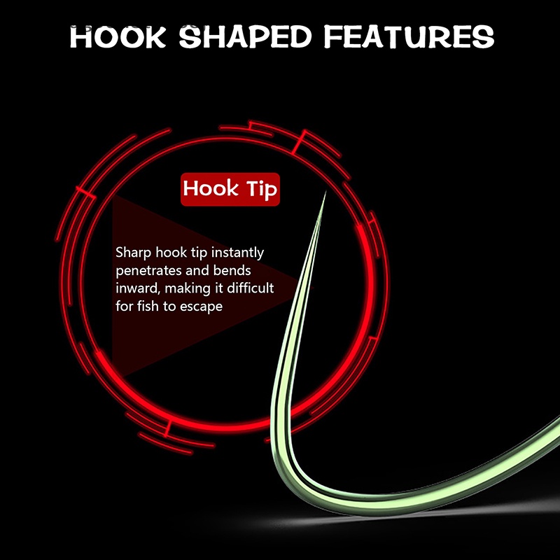 Móc Câu Cá Nhỏ Tay Cầm Dài Màu Xanh Lá Cây jr