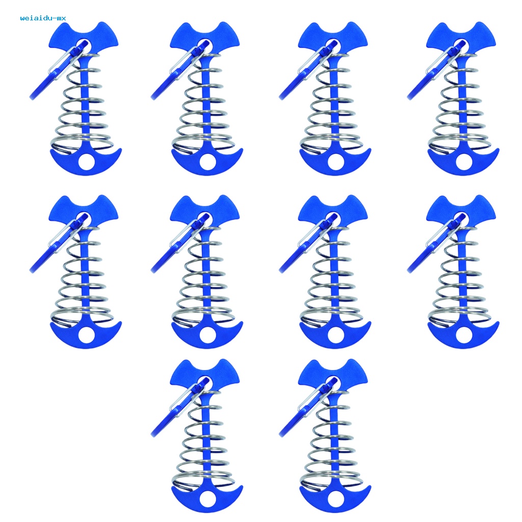 Weiaidu Bộ 10 Móc Khóa Dây Xương Cá Bằng Hợp Kim Nhôm Đa Năng Siêu Bền Tiện Dụng Mang Theo Du Lịch Dã Ngoại
