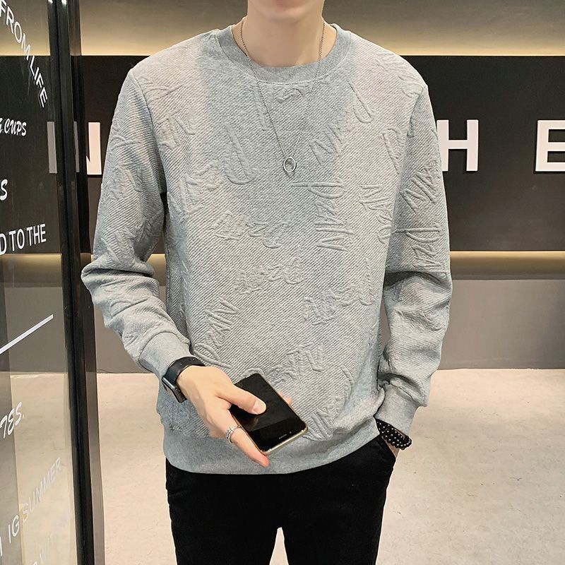 Áo Thun Tay Dài Dáng Rộng Phong Cách Hàn Quốc Thời Trang Mùa Thu Mới Cho Nam