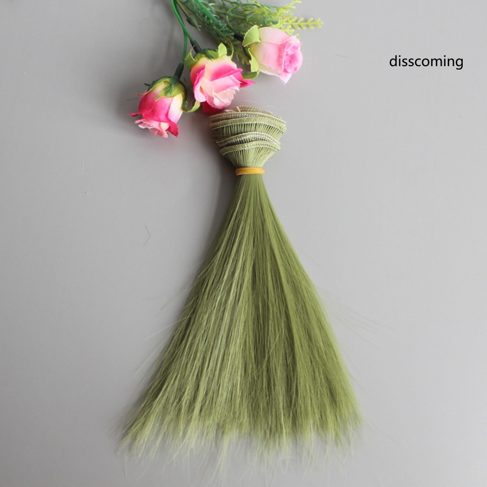 Tóc Giả Thẳng Dài 15cm Bằng Sợi Tổng Hợp Dành Cho Búp Bê bjd sd