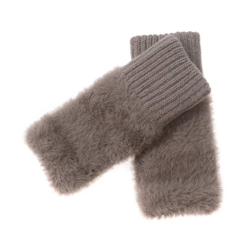 Găng Tay Hở Ngón Thời Trang Mùa Đông Ấm Áp Cho Nữ