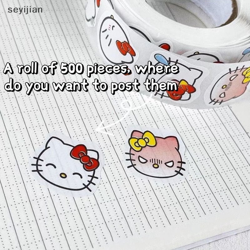 Bộ 500 Sticker hello kitty pachacco Chống Thấm Nước Dùng Trang Trí Sổ Tay diy