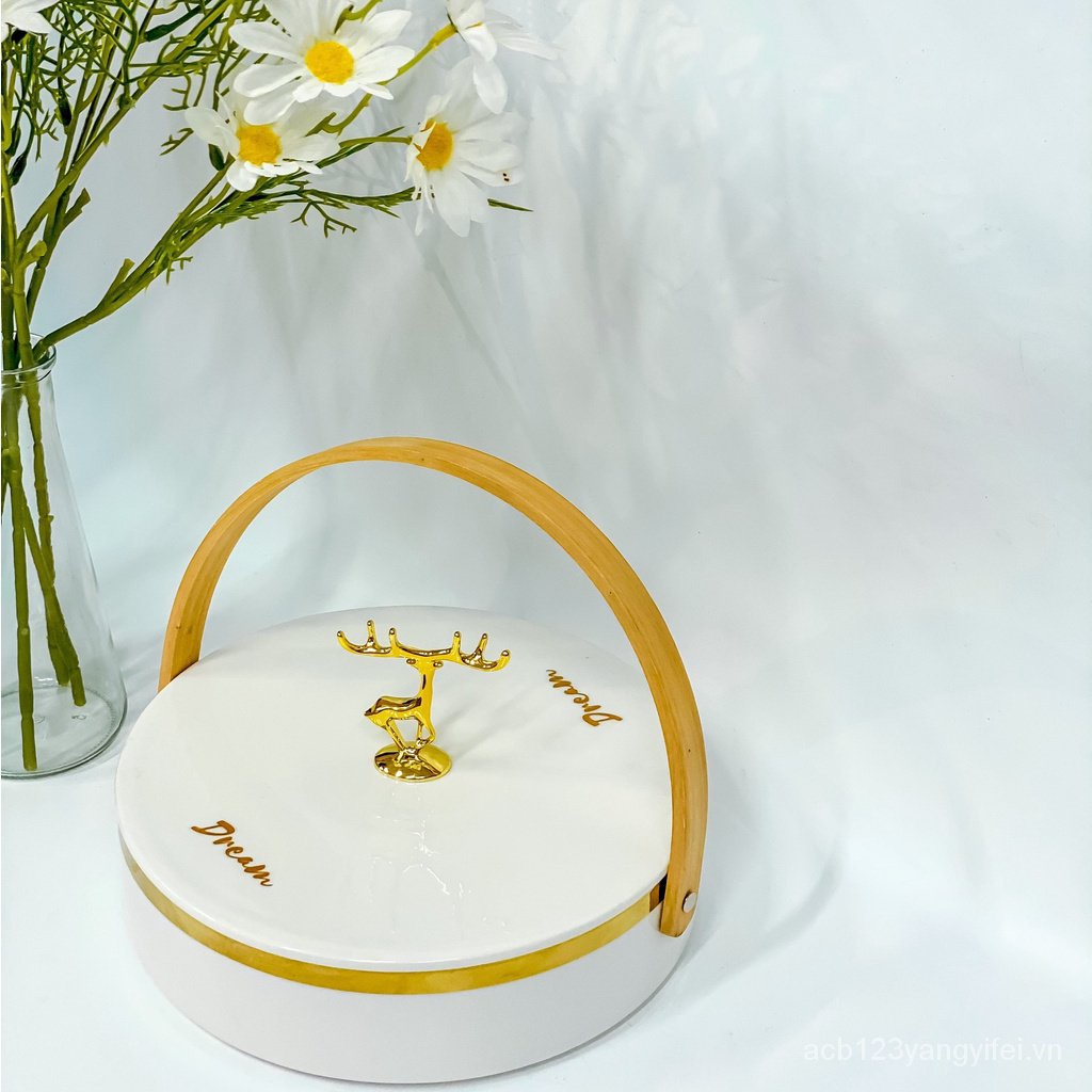 Khay Sứ cx62 Đựng Kẹo / Trái Cây Khử Trùng Trang Trí Nhà Cửa