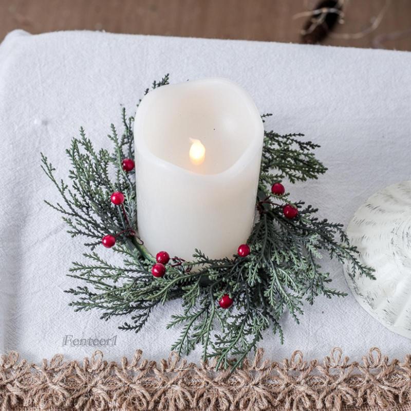 Vòng Hoa Giả 8 Inch Trang Trí Giáng Sinh