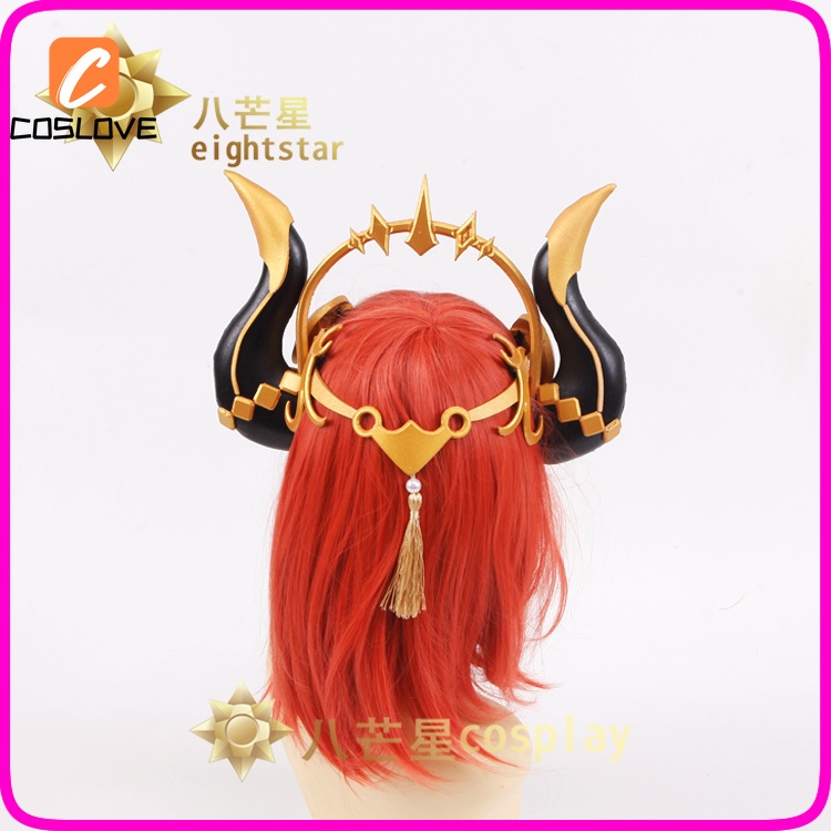 Genshin Phụ Kiện Tóc Giả Hóa Trang Nhân Vật game Sừng Cừu nilou Cho Nữ