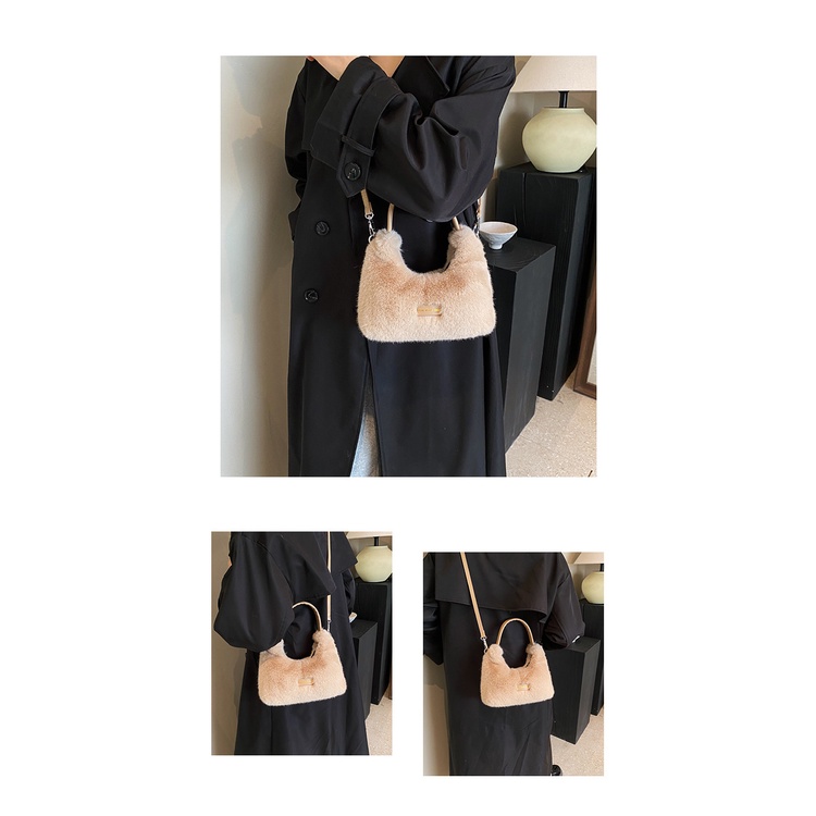 Túi Đeo Chéo Vai Bằng Vải Bông Dễ Thương Thời Trang Thu Đông 2023