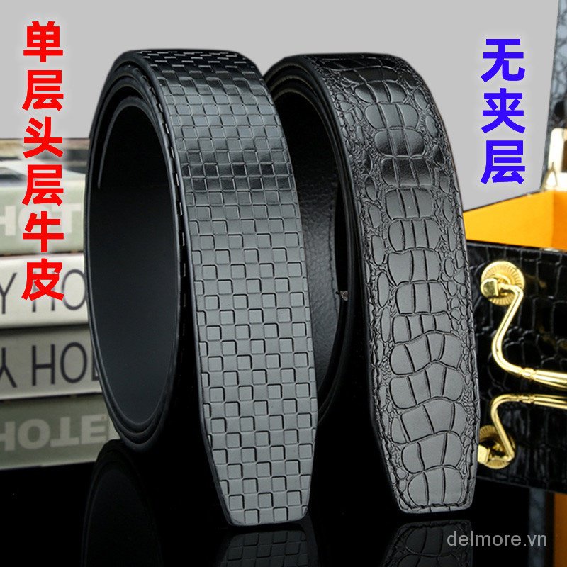 Thắt Lưng Da Bò Thật Lớp Đầu Tiên Không Đầu Không Đầu Không Đầu Kèm Thắt Lưng Toàn Thân Không Có Lớp Mùa Đông