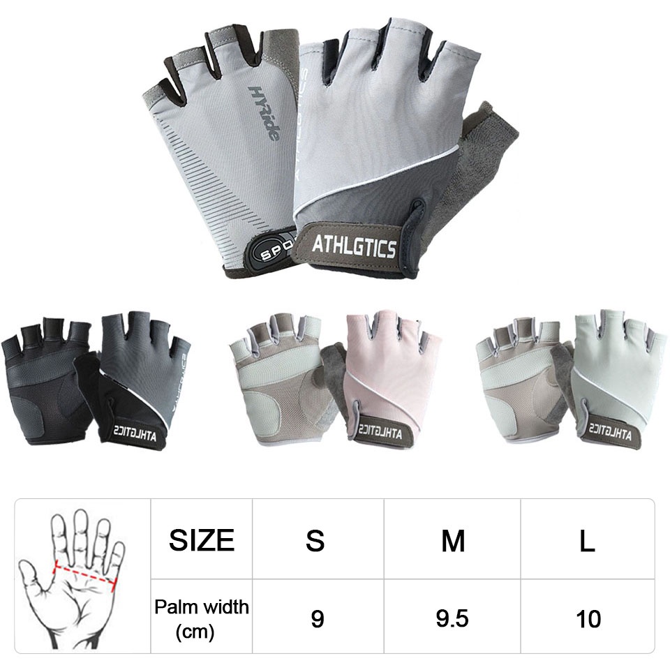 1 Đôi Găng Tay Thể Thao Nửa Ngón Chống Trượt Thoáng Khí