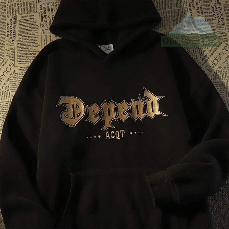 Áo hoodie Dáng Rộng Thời Trang Thu Đông Dành Cho Nam Và Nữ