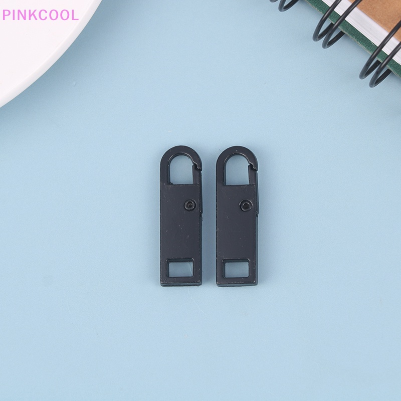 Pinkcool Set 2 Dây Khóa Kéo Kim Loại Gắn Túi Xách Giày Bốt Khóa Kéo Có Thể Tháo Rời