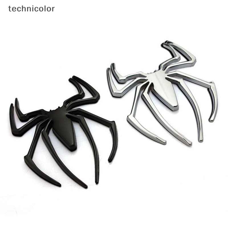 Logo Nhện 3d Bằng Kim Loại Mạ Crom Trang Trí Xe Hơi