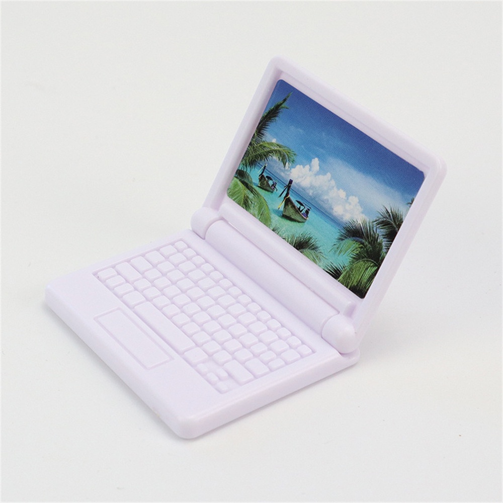 Phụ Kiện đồ Chơi Máy Tính Xách Tay Mini Có Thể Gập Lại Chất Lượng Cao Chống Mài Mòn Chơi Phim Hoạt Hình Thu Nhỏ Đồ Chơi Máy Tính Xách Tay Mô Phỏng.