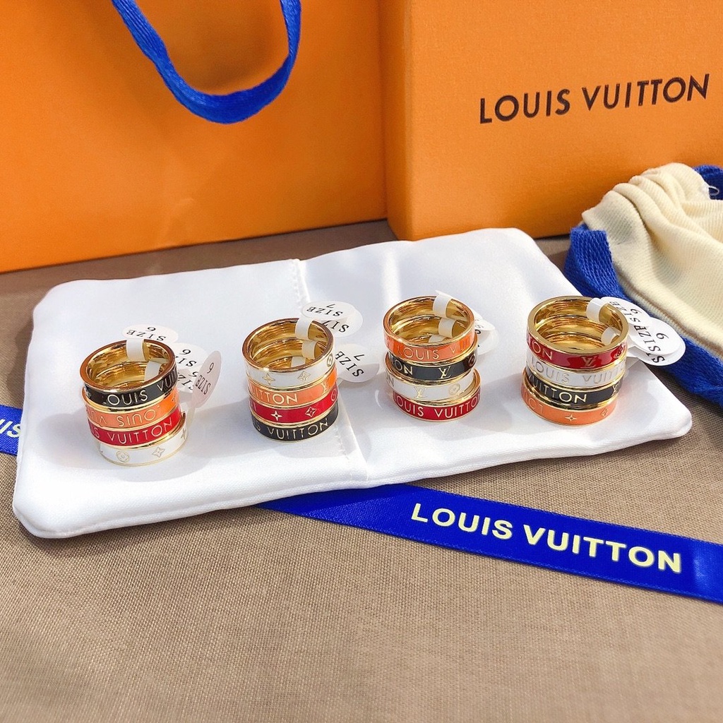 Louis vuitton Nhẫn lv Bạc 925 Phong Cách Hàn Quốc Đơn Giản Sáng Tạo Dành Cho Nữ