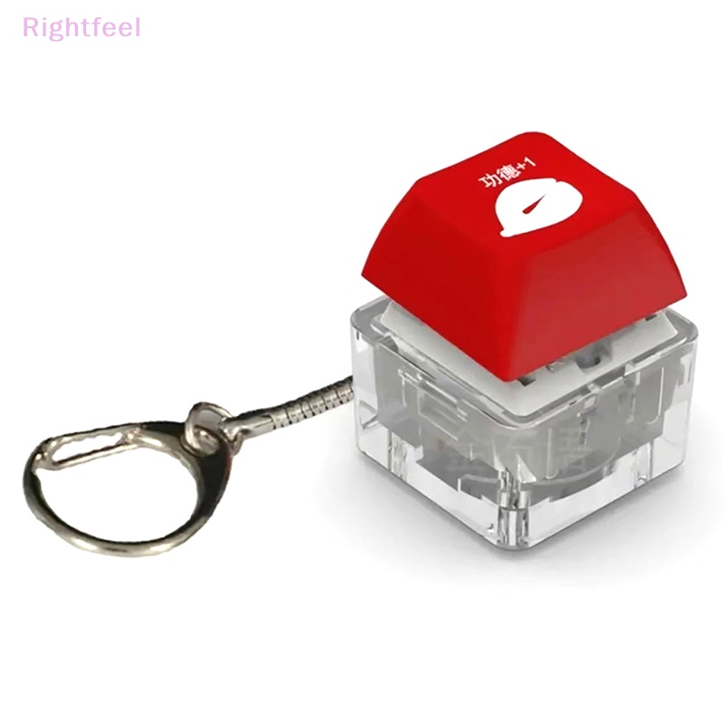 Móc Khóa Đèn led + 1 Nút Bàn Phím Cơ Học Giảm Căng Thẳng Mới