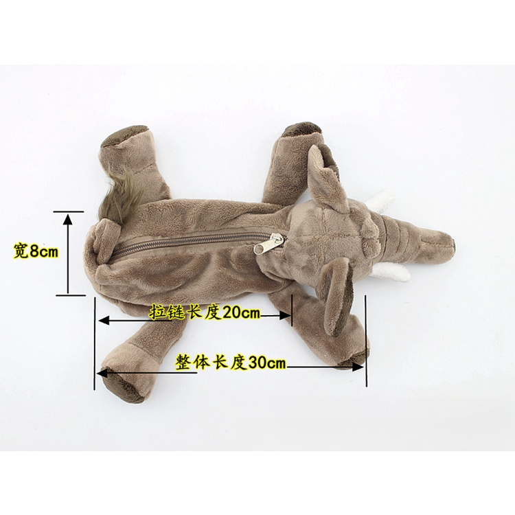 Túi Đựng Bút Bằng Vải Bông Họa Tiết Hoạt Hình Động Vật Sáng Tạo Kiểu Hàn Quốc Cho Bé