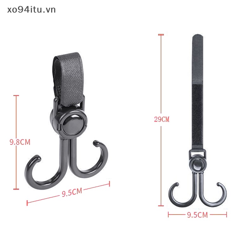 Xoitu 1 / 2 Móc Đôi Gắn Xe Đạp / Xe Máy / Xe Đạp Điện Xoay Được vn