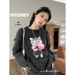 HEYHONEY áo phông áo thun nữ croptop baby tee Popular hàn quốc Fashion phổ biến WTX23A0TE4 43Z231025