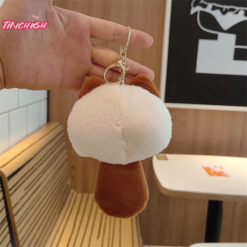 Móc Khóa Xe Hơi / Túi Xách Hình Mèo Nhồi Bông Mềm Mại Đáng Yêu diy