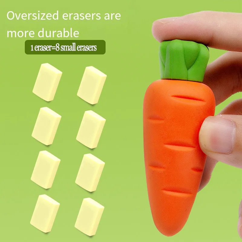 Dễ Thương Gôm Tẩy Hình Củ Cà Rốt / Xoài / Dâu Tây / Trẻ Em / Đồ Dùng Văn Phòng / Trường Học Sáng Tạo