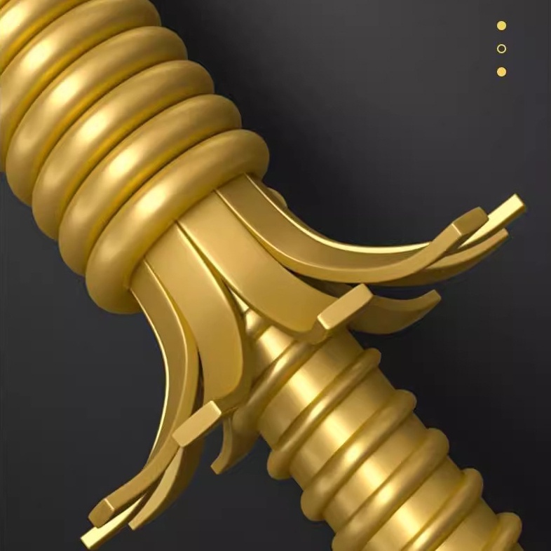 Gậy Lò Xo Đồ Long Đao Tập Tay Màu Vàng Gold Suppercheap_store - Tăng cường sức mạnh cơ tay hiệu