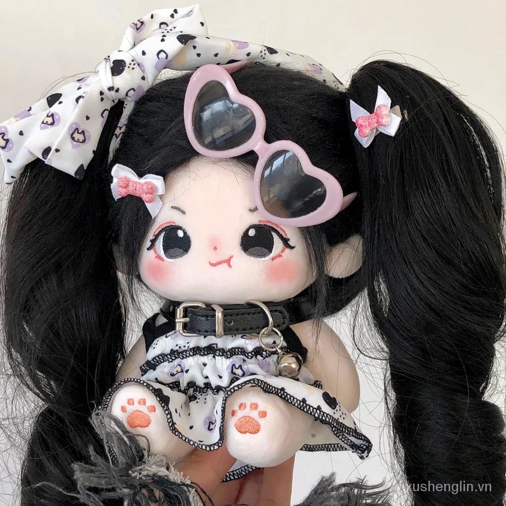 20cm Cotton Doll with Skirt for Free Doll Clothes Dress-up Human-Shaped Doll Super Cute Girls Gifts Cute Doll
