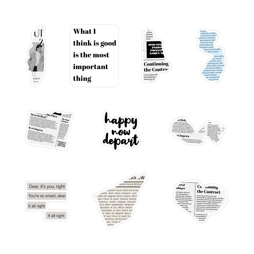 Bộ 60 Miếng Dán In Họa Tiết graffiti Trang Trí Mũ Bảo Hiểm / Xe Đạp / Túi Đựng Bút