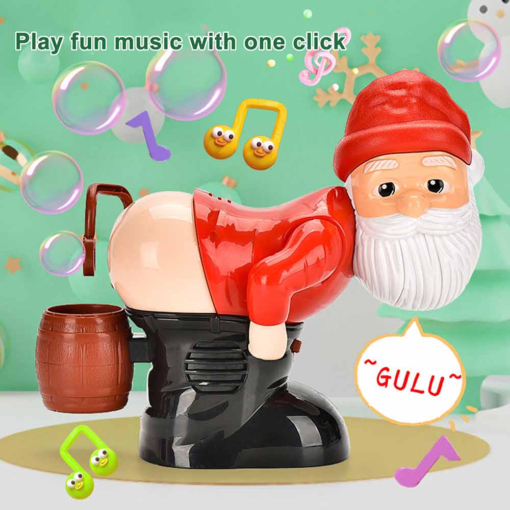 Christmas Electric fun Santa Twerking bubble Machine bubble blowing Santa claus with light music XMAS bubble toy Christmas gift