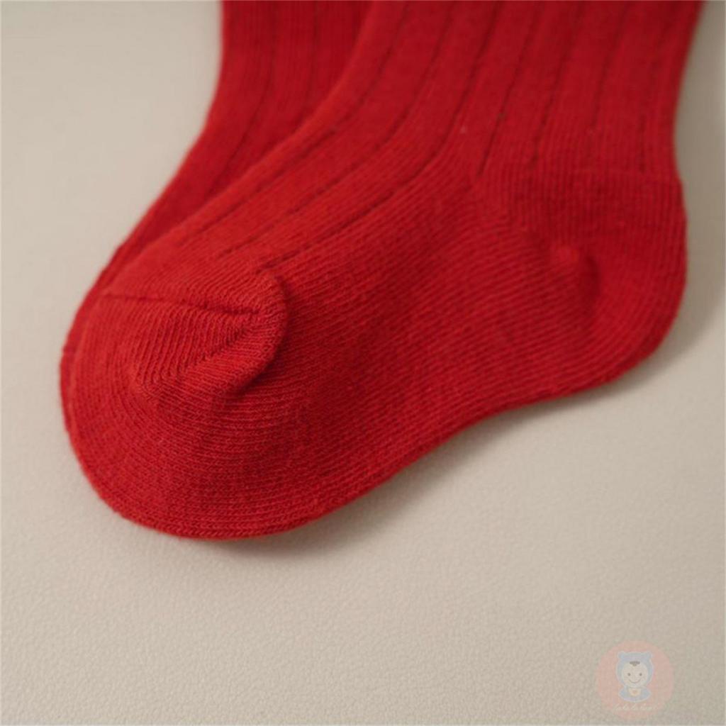 Laa6- Tất Dài Mềm Mại Trang Trí Nơ Giáng Sinh Ngọt Ngào Dễ Thương Cho Bé Gái