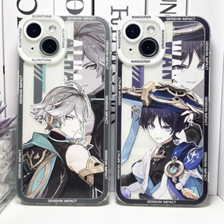 Ốp lưng iphone cạnh vuông Genshin Impact Wanderer Alhaitham Anime 8plus/x/xs/11/12/pro/max/plus/promax
