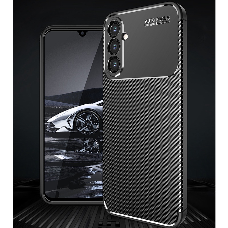 Ôp Điện Thoại silicon Dẻo Họa Tiết Sợi carbon Cho samsung galaxy m34 a05 a05s m14 m53 m33 a54 a34 a24 a14 5g a23 a13 4g a14 5g sam m34