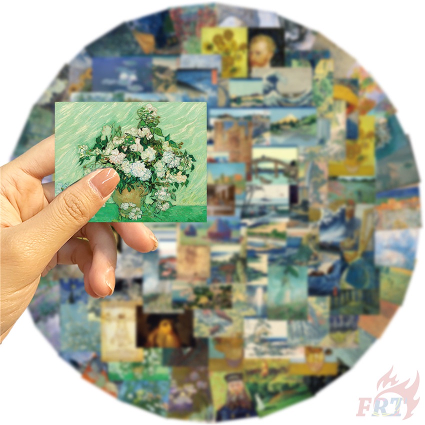 100Pcs/Set ❉ Famous Oil Painting . Art Gallery Series 01 Stickers ❉ Waterproof DIY Fashion Decals Doodle Stickers