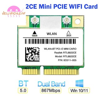 Card wifi mini rtl8822ce 1200mbps 2.4g / 5ghz 802.11ac bluetooth 5.0 hỗ trợ laptop / pc windows 10 / 11