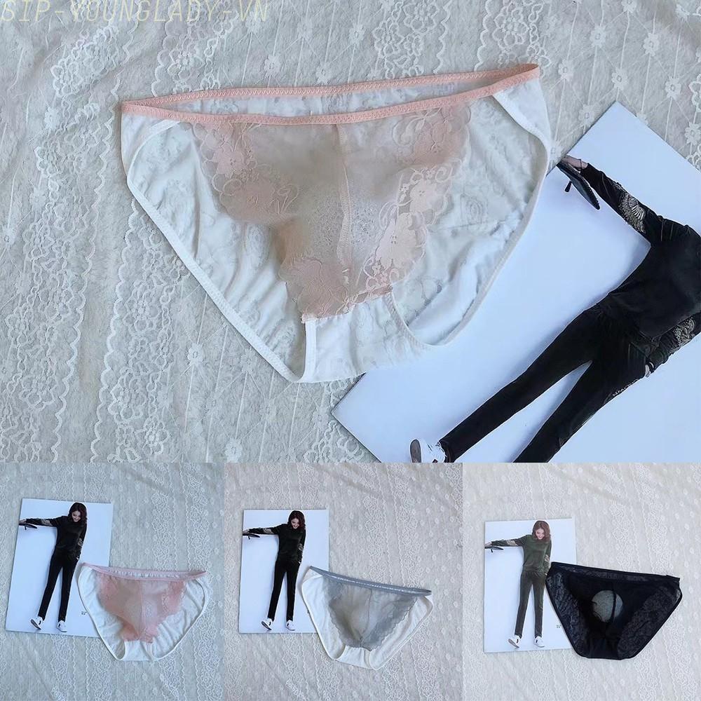Quần Lót Ren Nam Co Dãn Màu Xám / Đen / Hồng / Da m 2xl