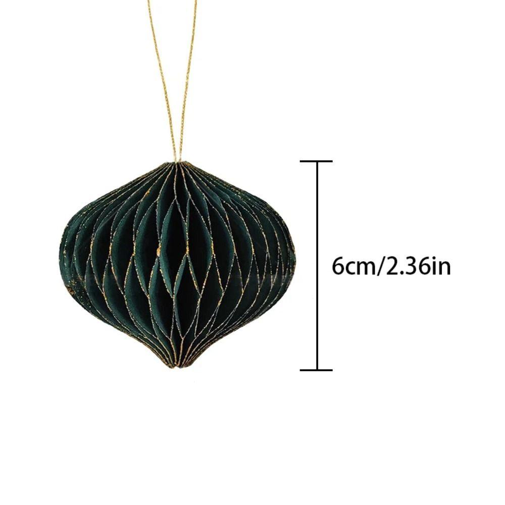 Bộ 6 Quả Cầu Tổ Ong Trang Trí Cây Thông Giáng Sinh diy