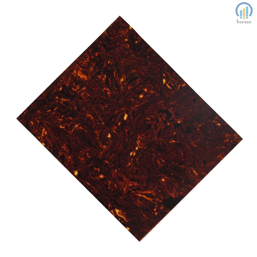 Dark Brown Tortoise Shell Pickguard - Scratch Plate Material for Acoustic Guitars