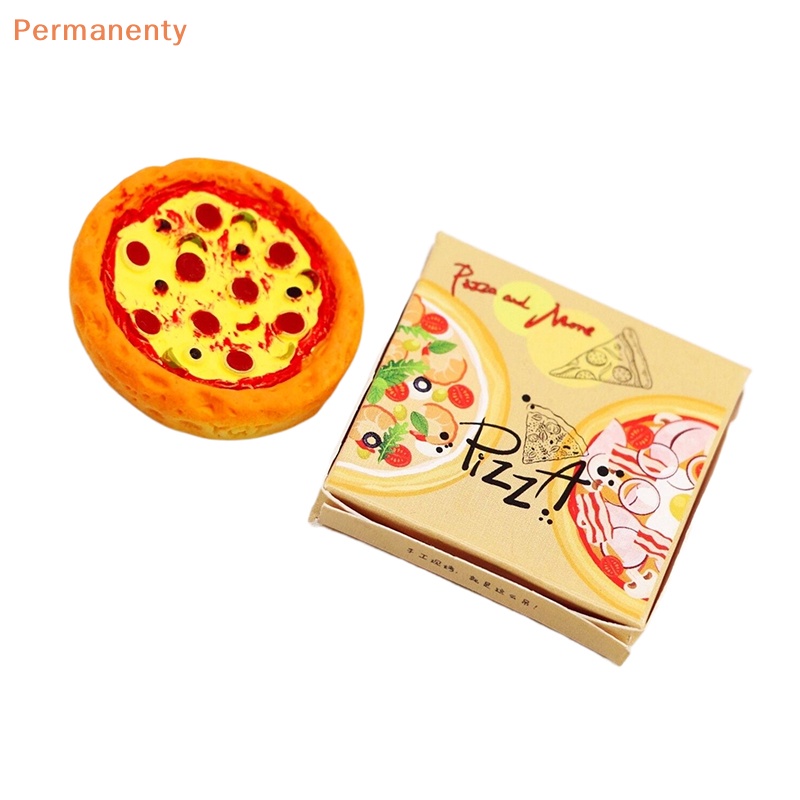 1 Bộ Bánh pizza Thu Nhỏ 1: 12 Trang Trí Nhà Búp Bê