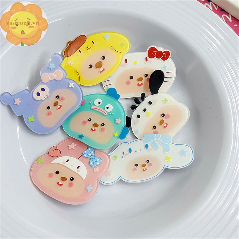 Kẹp Tóc Hai Bên Họa Tiết Hoạt Hình vastji kawaii sanrio sanrio Dễ Thương Ngọt Ngào Cho Nữ vn